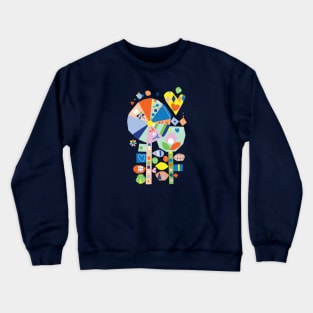 Flower Collage 02 Crewneck Sweatshirt